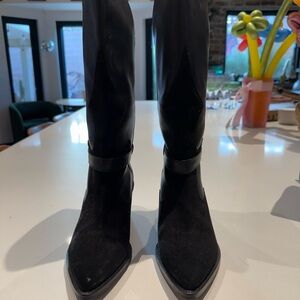 Spell Black Heeled Boots